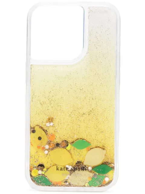 Kate Spade - lemon-print iPhone 14 Pro case