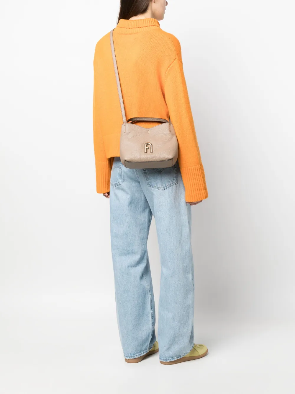 Furla Primula leather tote bag - Beige