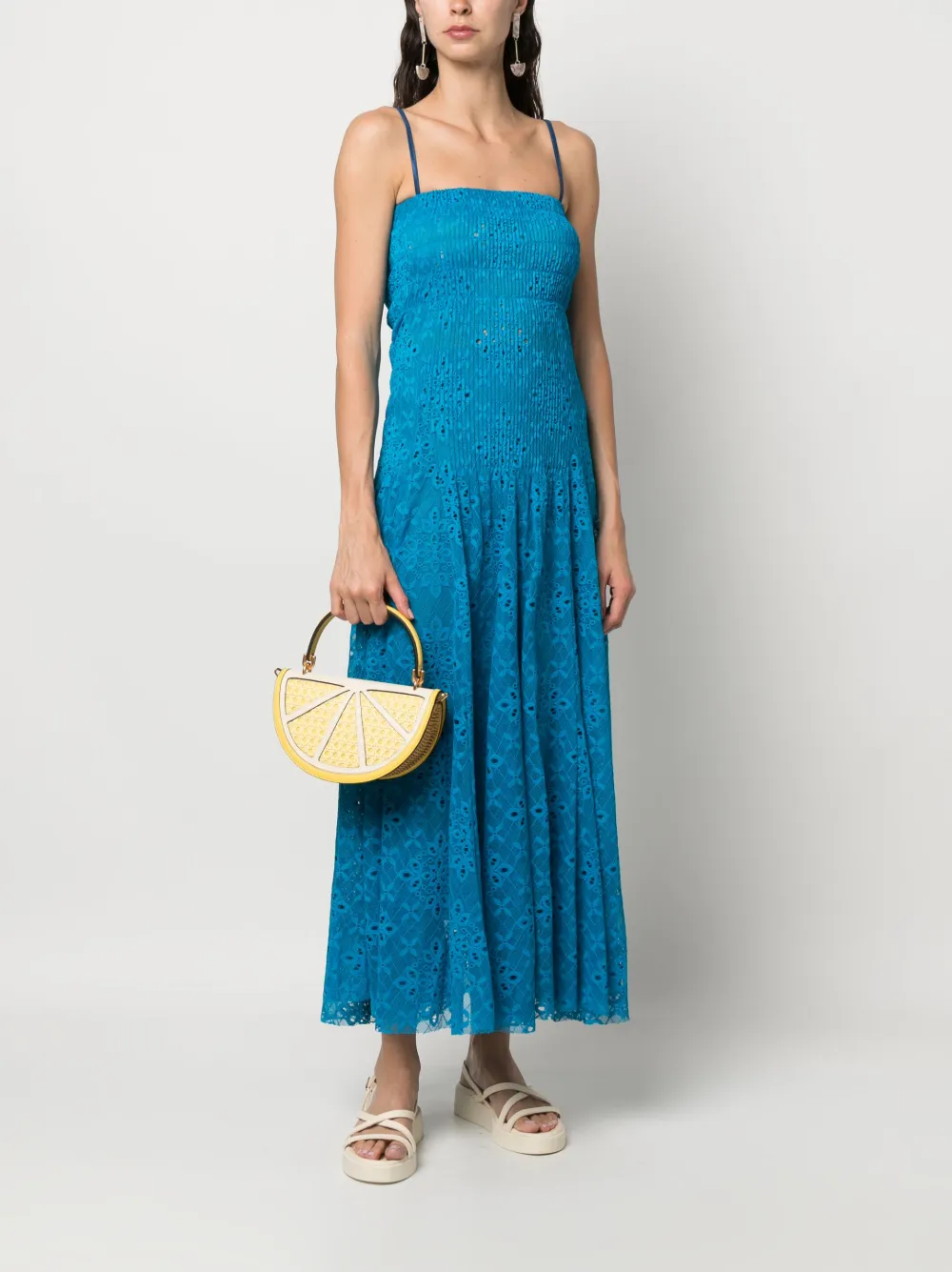 Kate Spade Lemon Drop rieten shopper - Geel