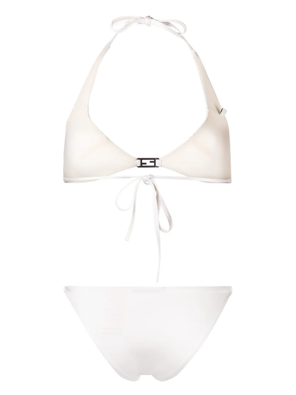 Fendi Bikini met halternek - Beige