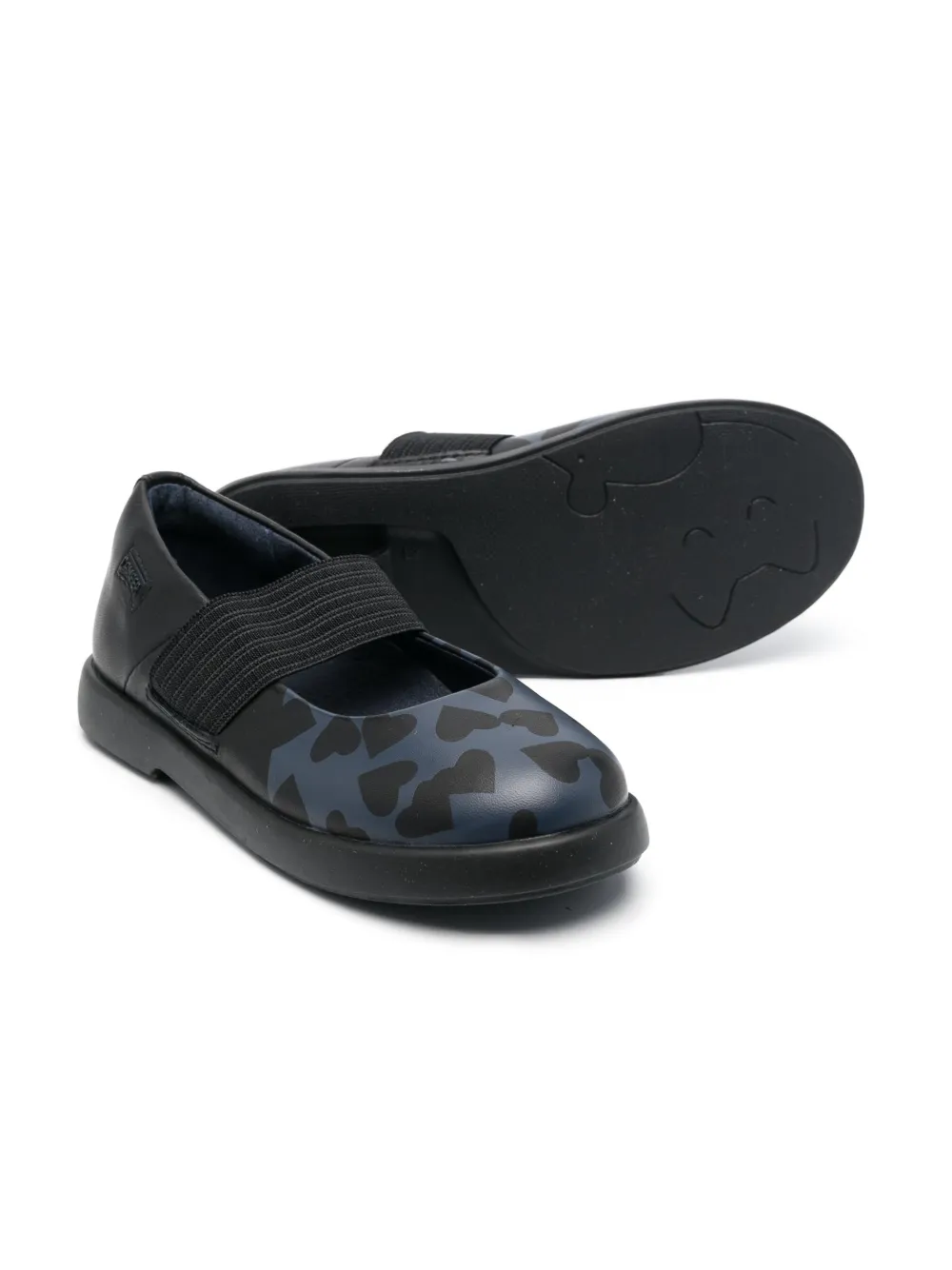 Image 2 of Camper Kids round-toe leather ballerina shoes