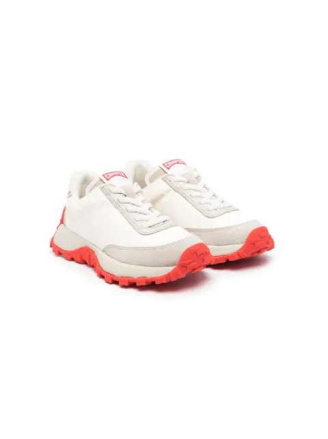 Camper Kids logo-patch round-toe sneakers