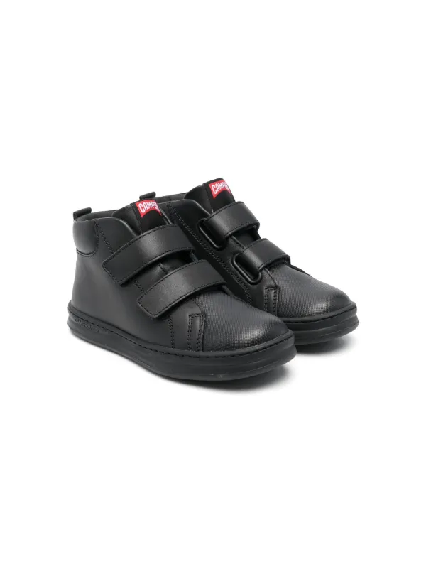 Black leather school runners new arrivals