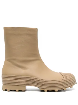 CamperLab Traktori Leather Ankle Boots | Orange | FARFETCH