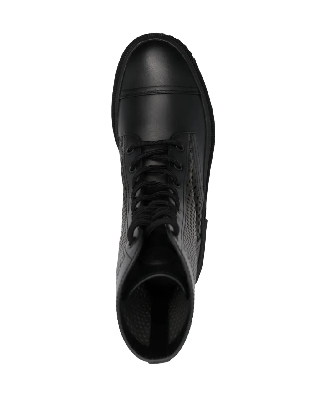 MONCLER CARINNE PERFORATED ANKLE BOOTS
