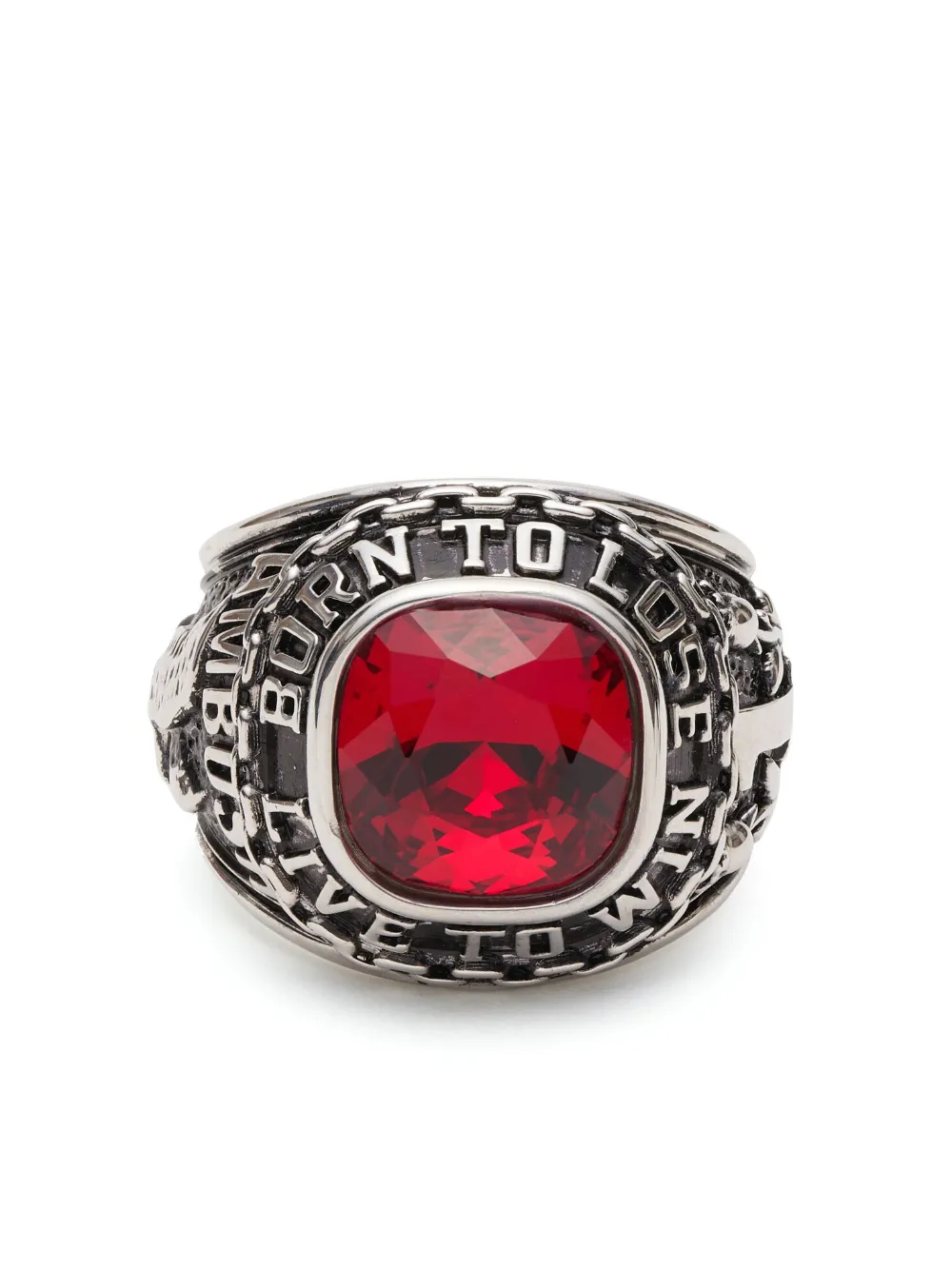 AMBUSH FW23 Class crystal-embellished ring | Silver | Image 1