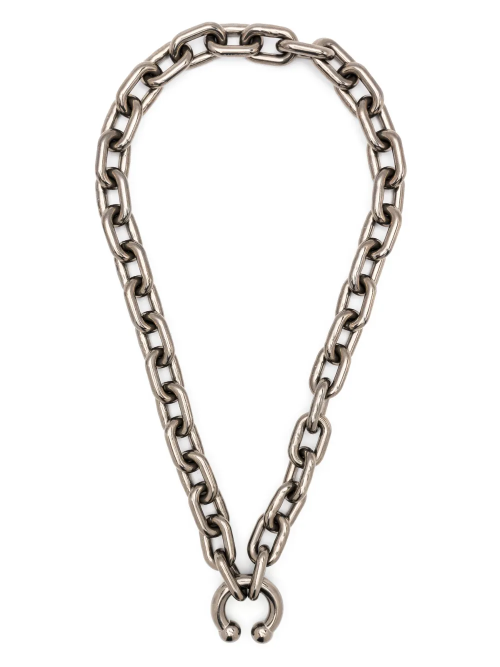 Random Identities oversized chain-link necklace | Silver | Image 1