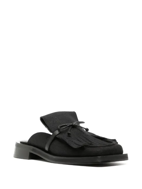GIABORGHINI GIA/RHW Rosie 40 linen mules ROSIE40 - 1