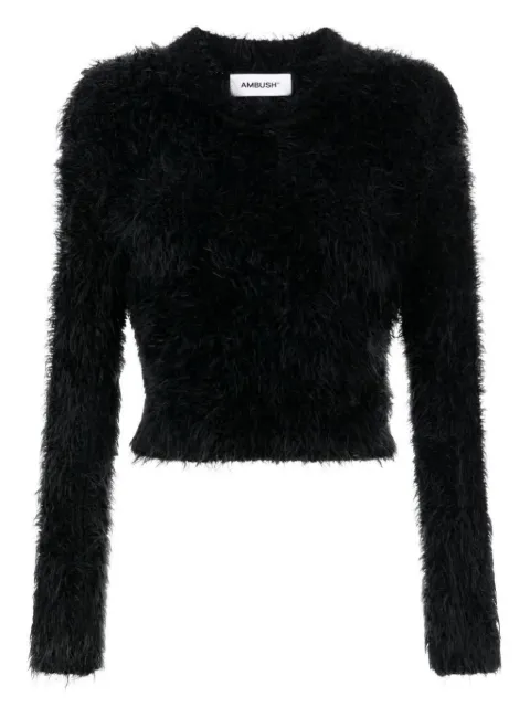 AMBUSH brushed-effect long-sleeve jumper