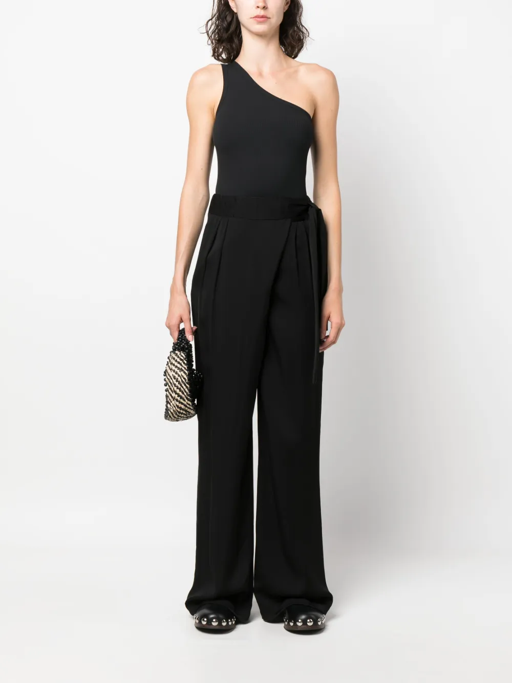 ASPESI High waist broek - Zwart