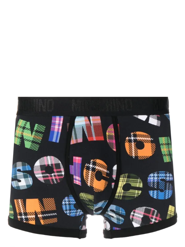 Moschino graphic print Cotton Boxer Briefs Farfetch