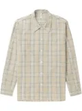 Sunflower check-print button-up shirt - Neutrals