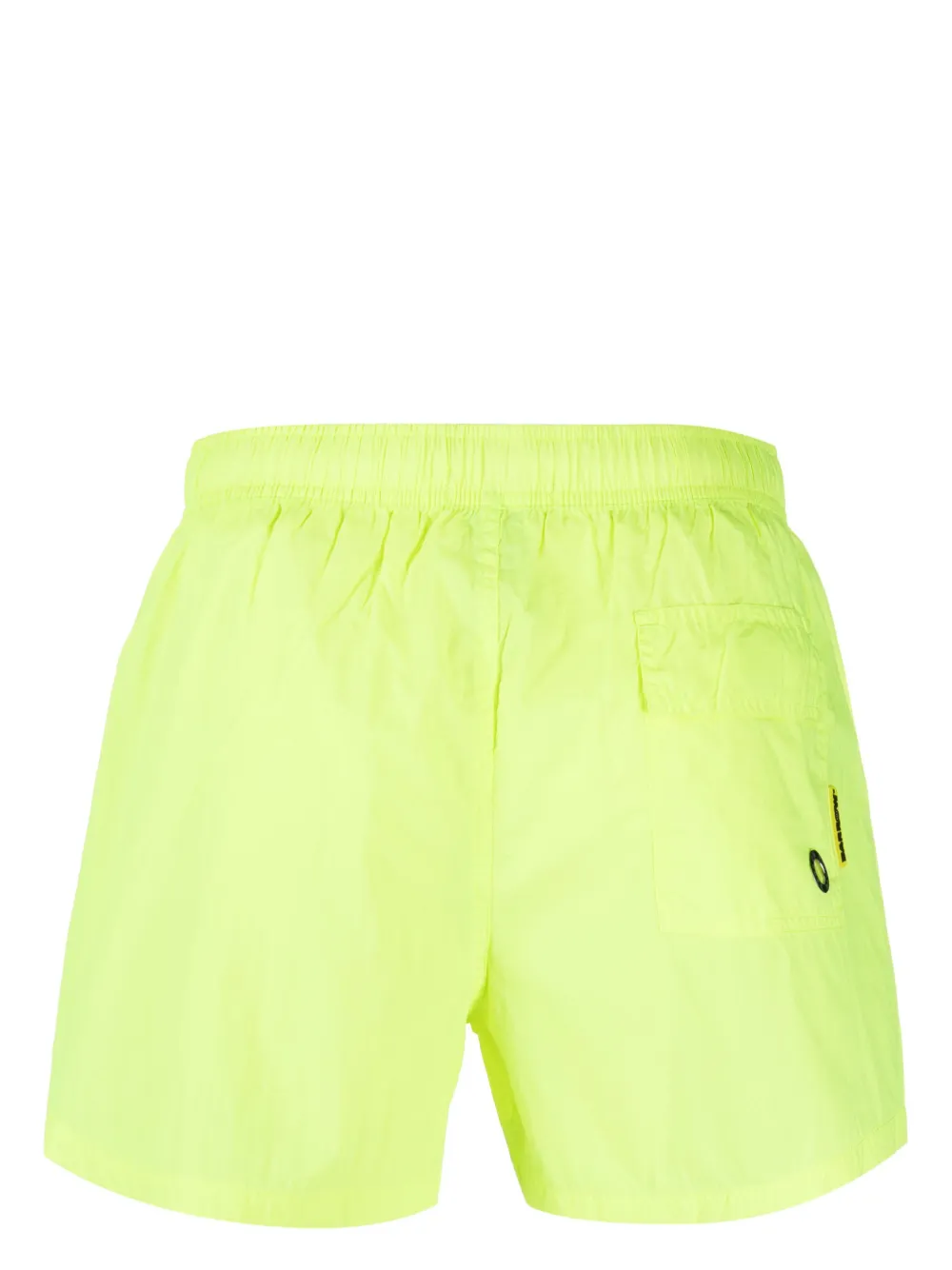 BARROW logo-patch swim shorts - Geel