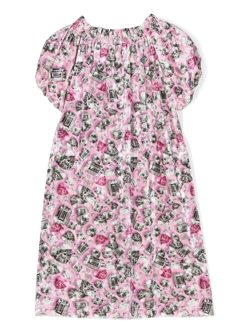 Chiara Ferragni Kids Jurk met bloemenprint - Roze