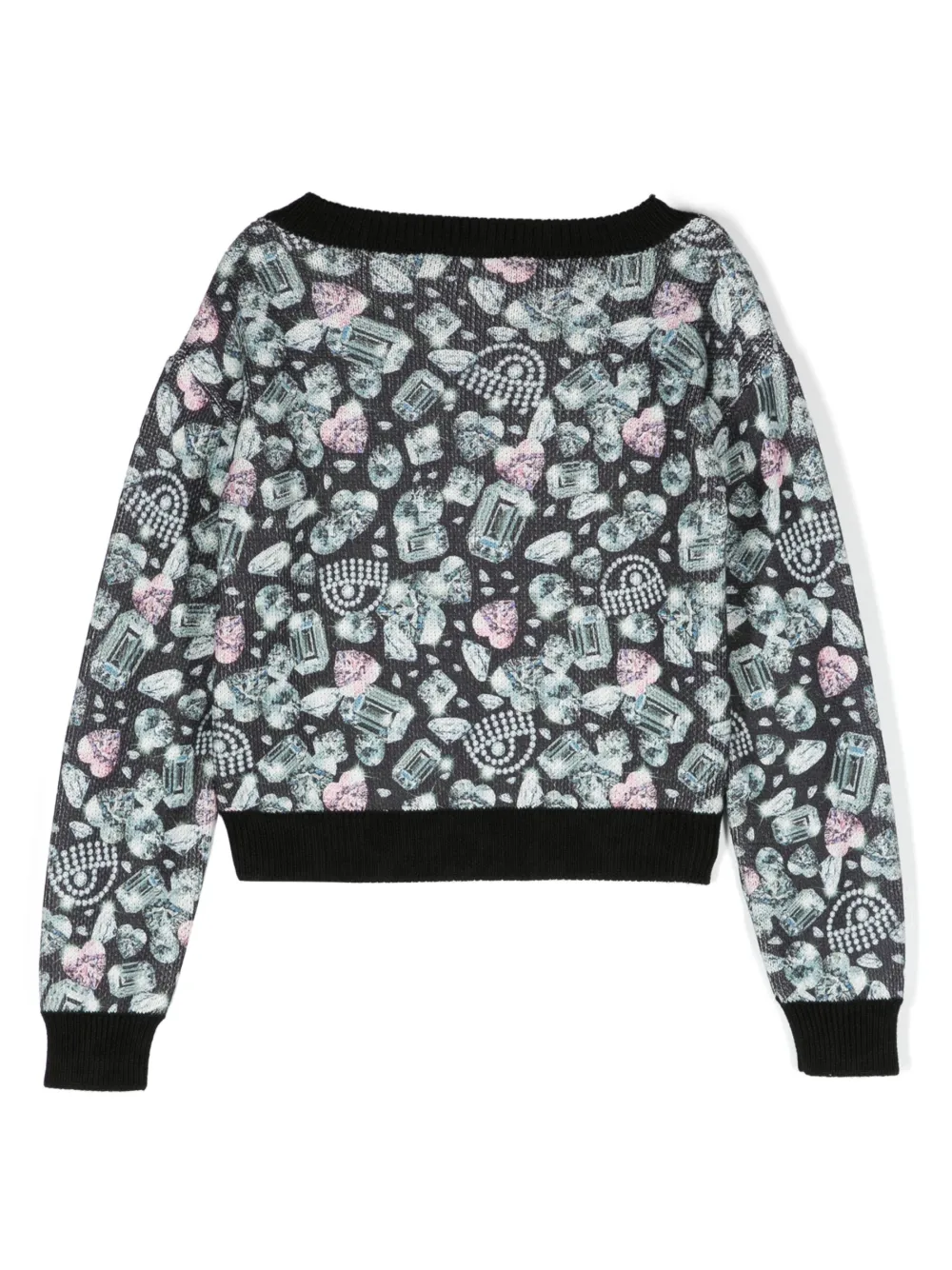 Chiara Ferragni Kids Sweater met print - Zwart