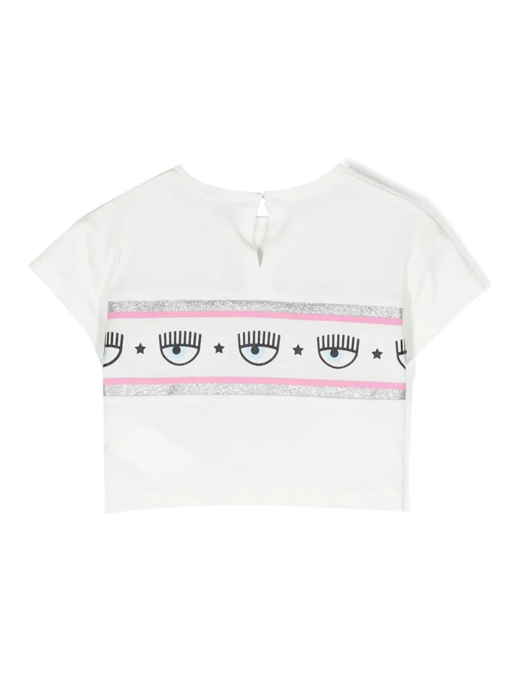 Chiara Ferragni Kids T-shirt met print - Wit