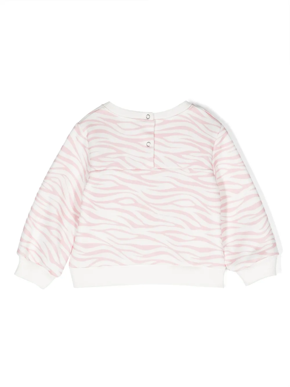 Shop Chiara Ferragni Eyelike-motif Animal-print Sweatshirt In Pink