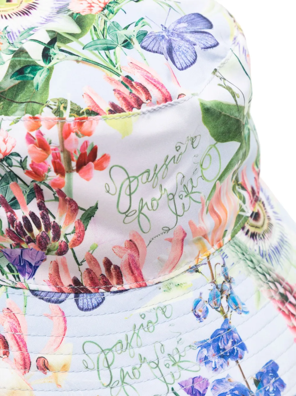Molo Vissershoed met bloemenprint - Groen