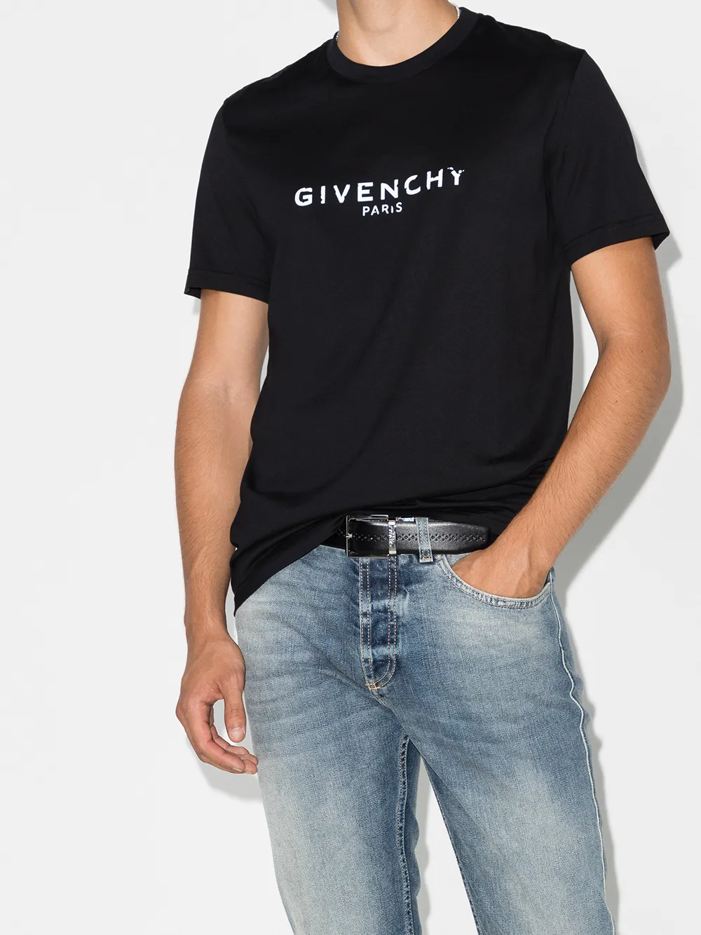  Givenchy Logo Print T-shirt - Negro 