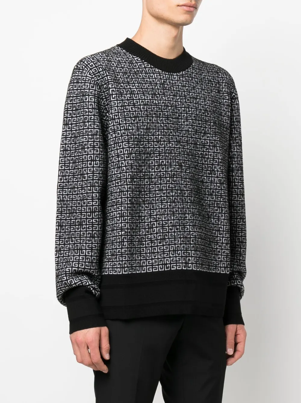 Givenchy 4G print crew-neck jumper Zwart