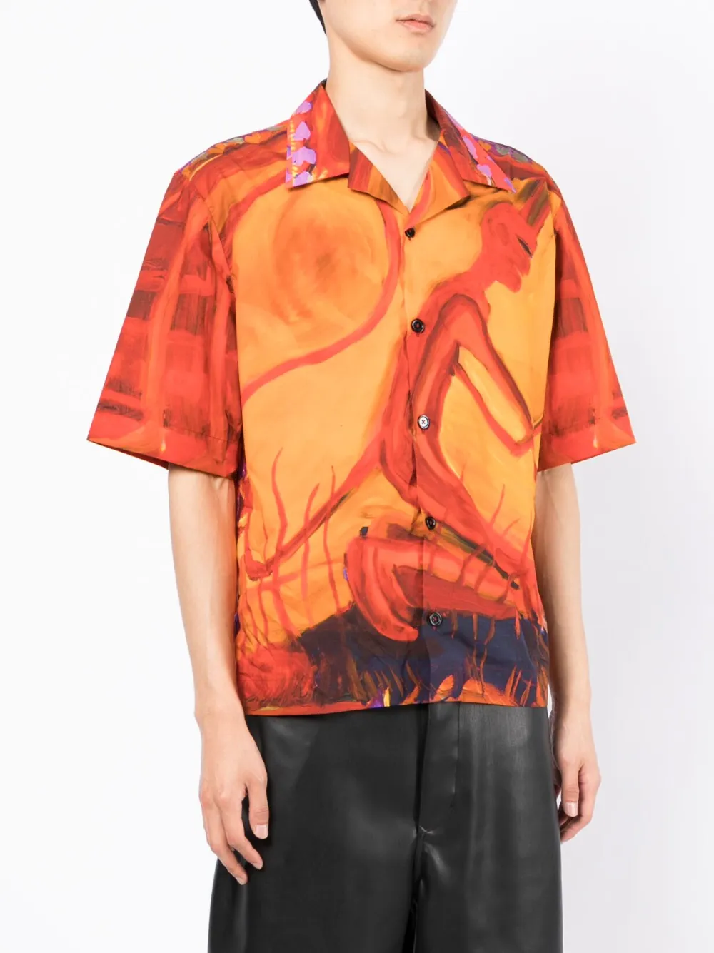 Affordable Givenchy painterly-print cotton shirt Men