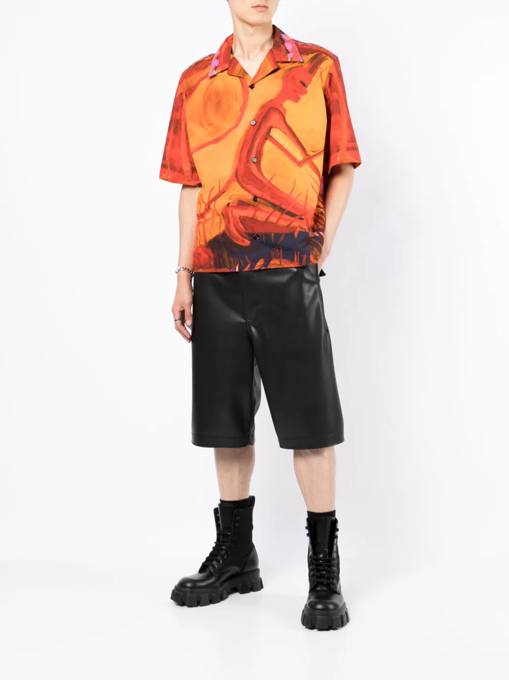 Affordable Givenchy painterly-print cotton shirt Men