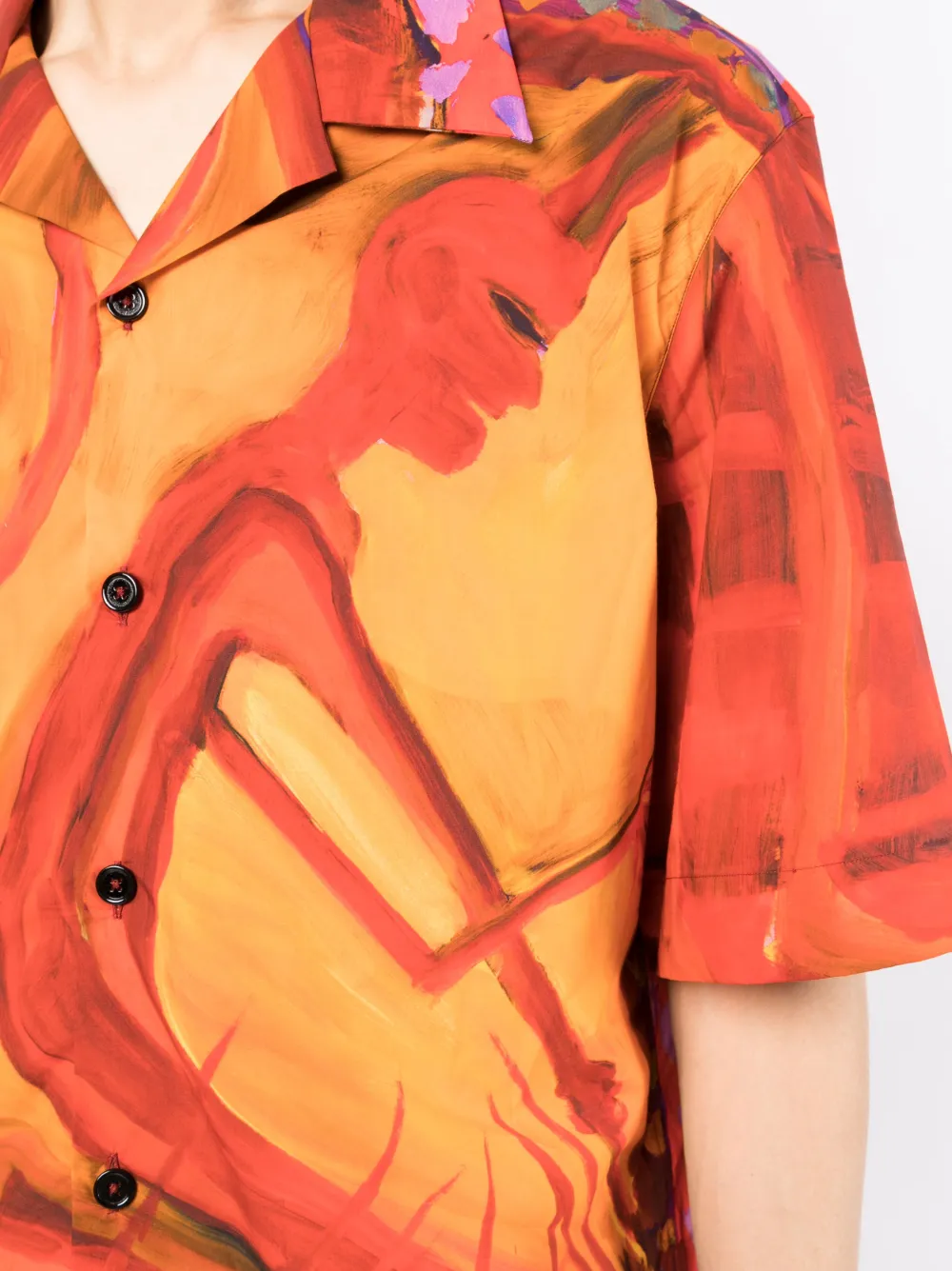 Affordable Givenchy painterly-print cotton shirt Men