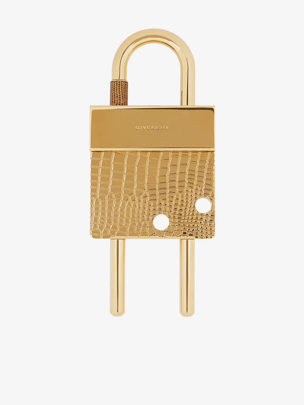 Givenchy crocodile-effect padlock | Gold | Image 1
