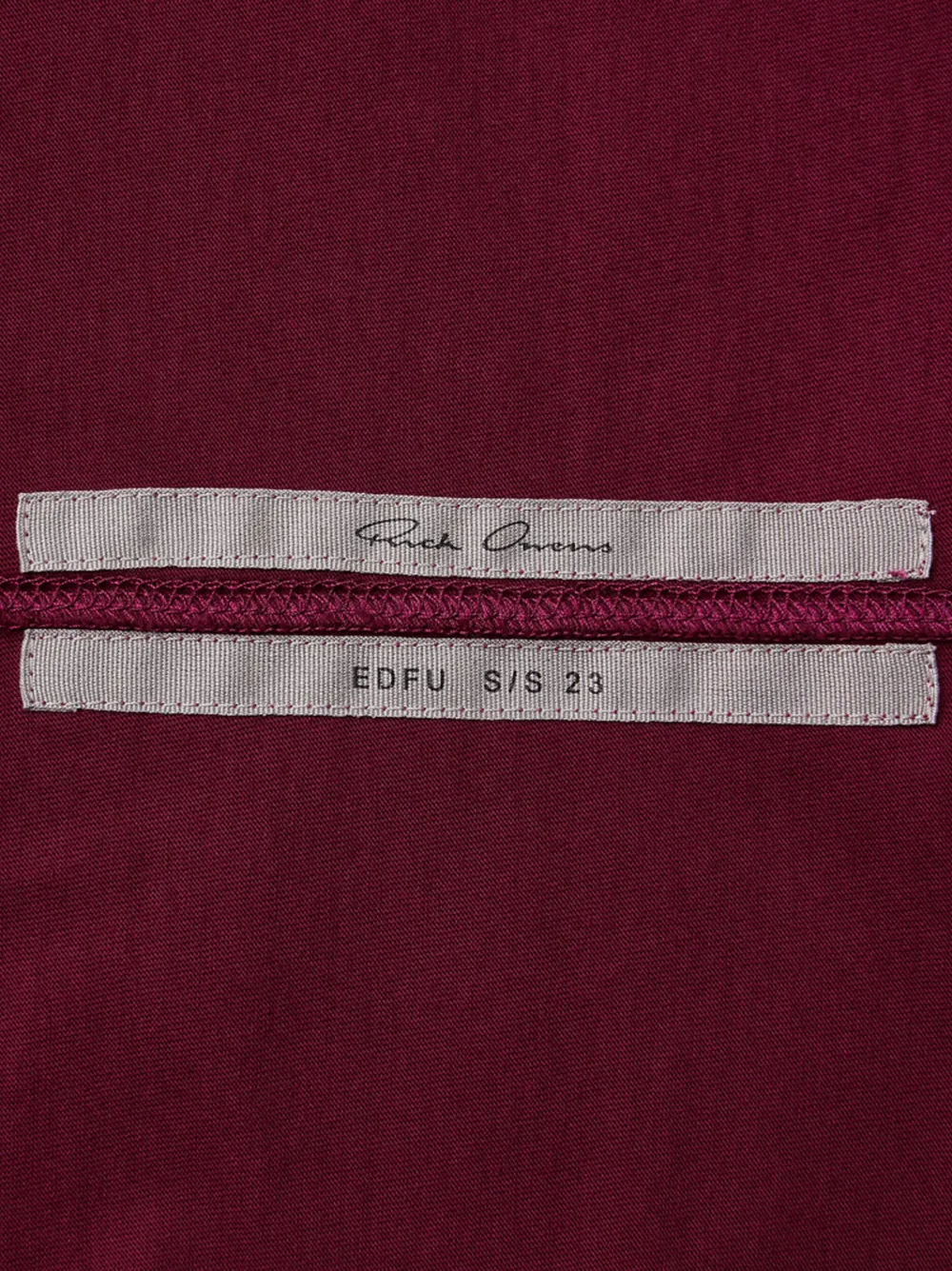 Rick Owens Burgundy Cotton Jersey Boy  T-shirt In Red
