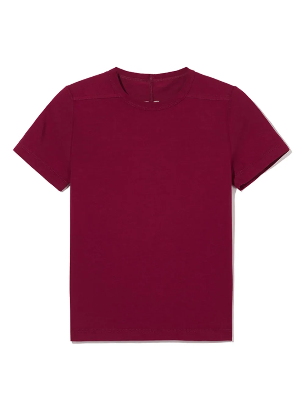 Rick Owens Kids' Burgundy Cotton Jersey Boy  T-shirt In Bordeaux