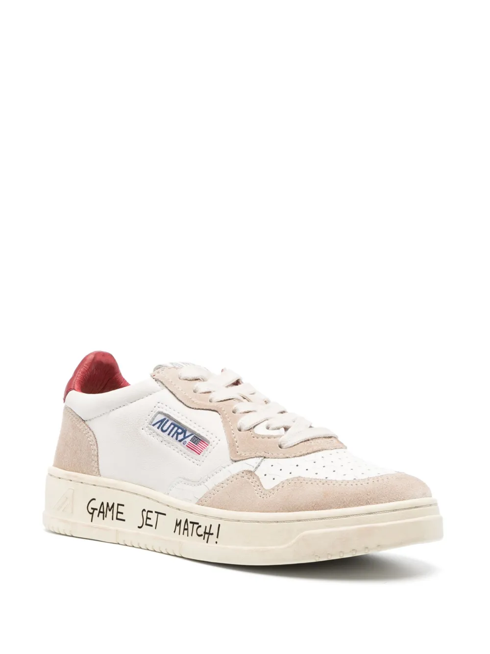 Shop Autry Medalist Low-top Sneakers In White