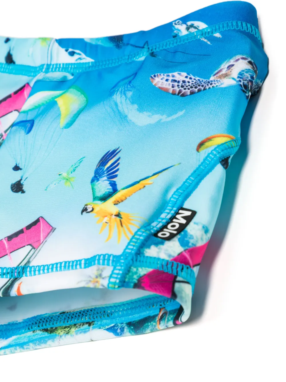 Molo graphic-print swim shorts - Blauw