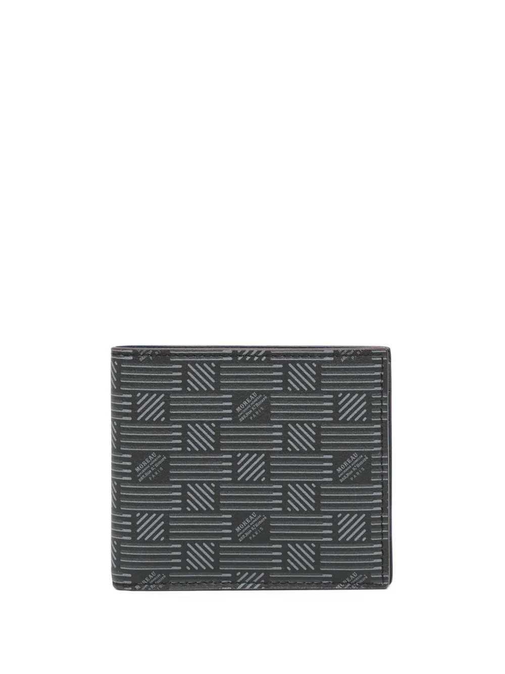 monogram-print leather wallet