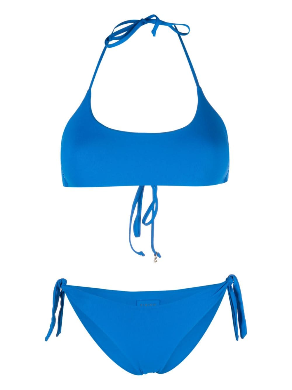 Shop Fisico Self-tie Bikini Set In Blue