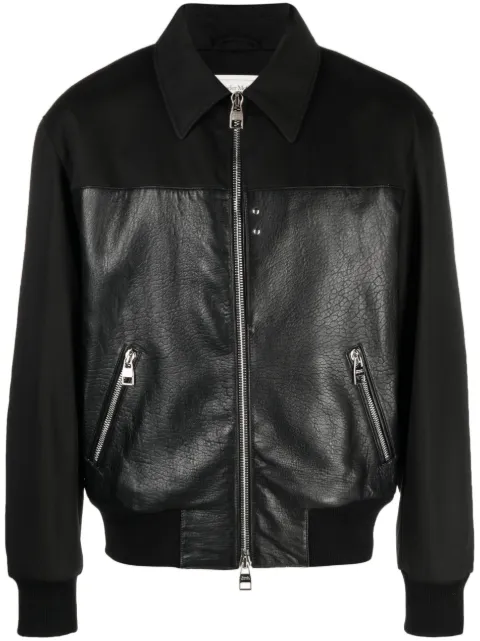 Alexander McQueen panelled zipped bomber jacket