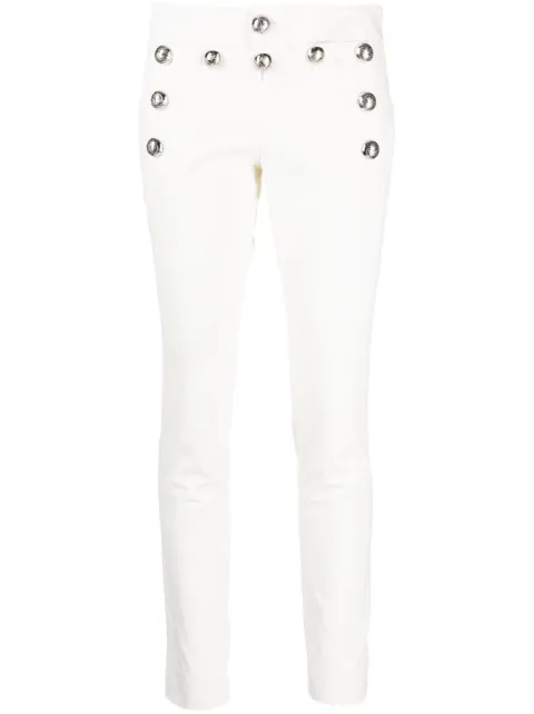 Gucci button-detail slim-fit trousers