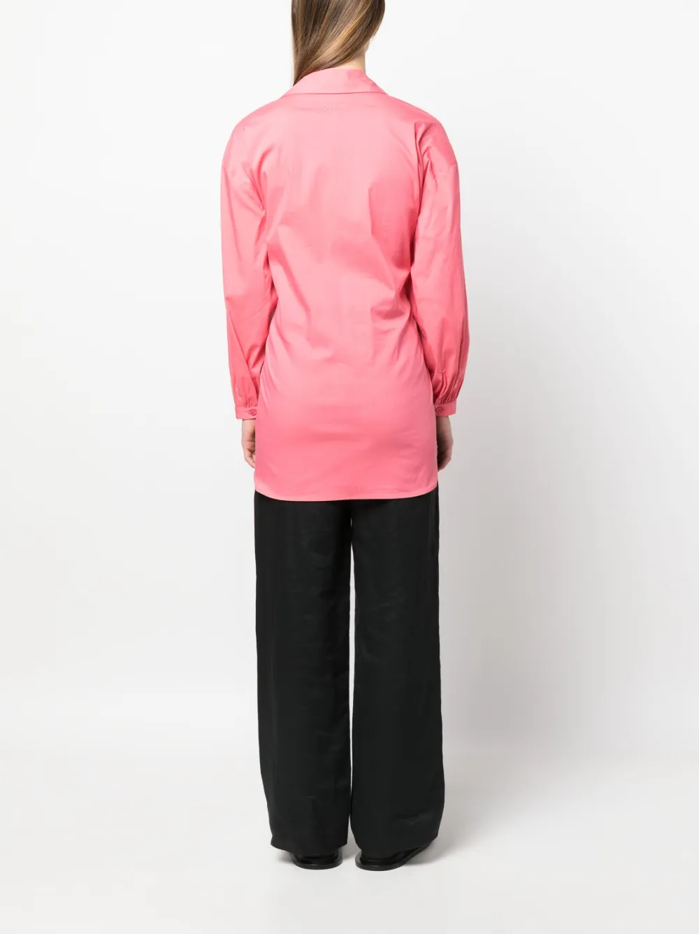 SEMICOUTURE LONG-SLEEVE BELTED BLOUSE
