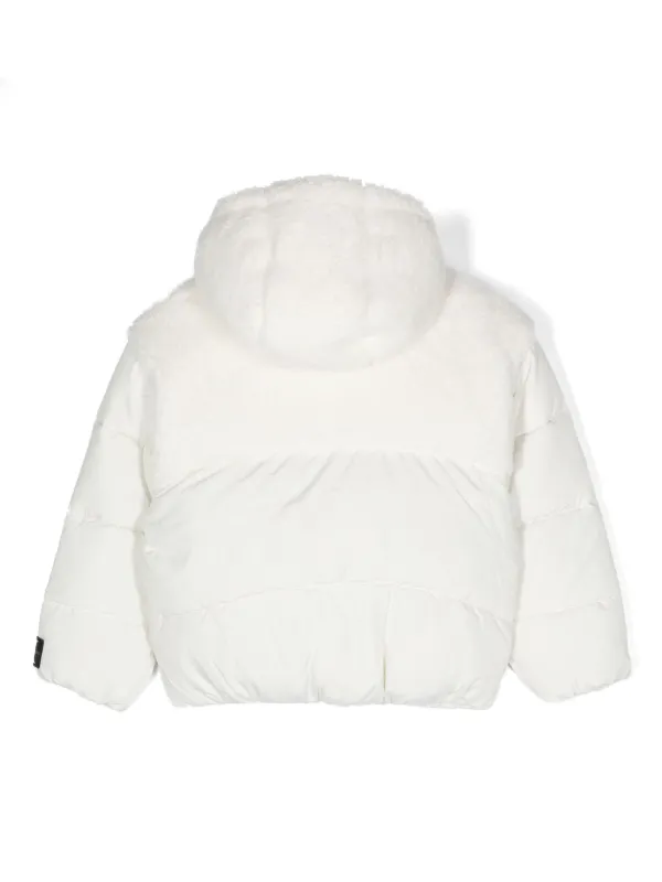 Calvin klein funnel neck hooded puffer coat 2025