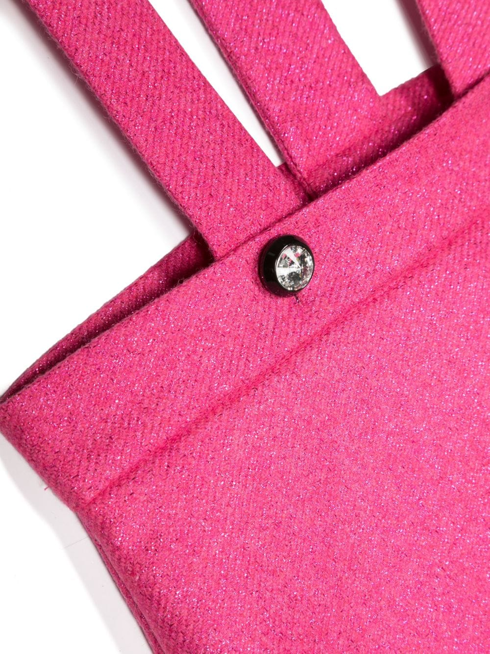 Shop Chiara Ferragni Adjustable Shoulder-straps Glittery Skirt In Pink