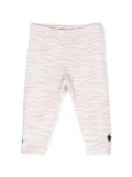 Chiara Ferragni Kids Eyelike-motif zebra-print leggings - Pink