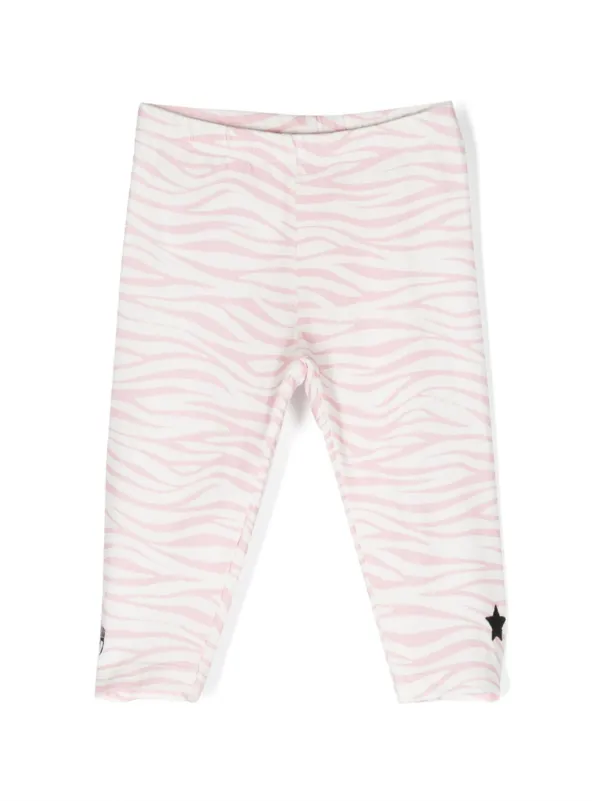 Girls zebra leggings on sale
