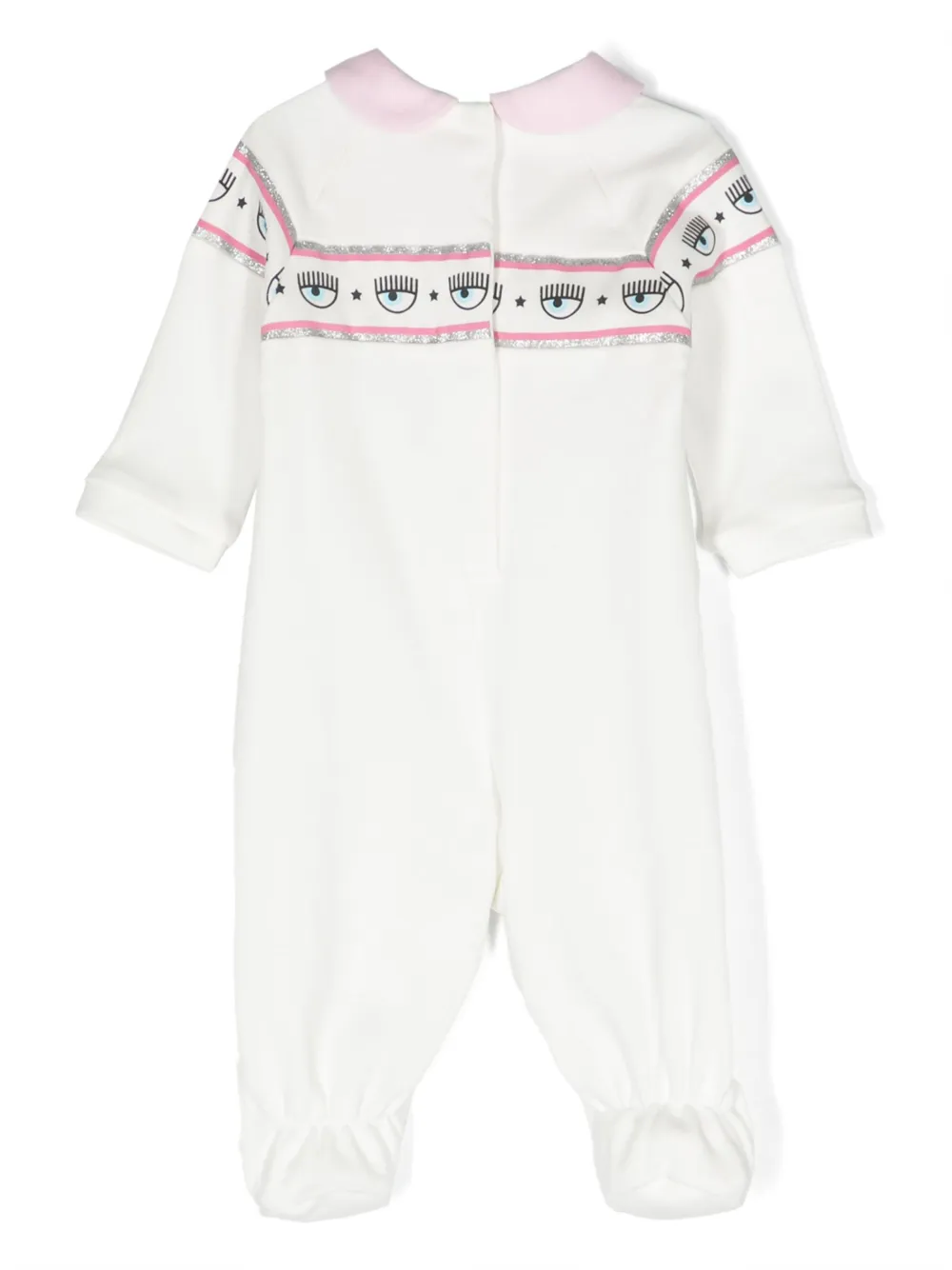 Chiara Ferragni Kids Gestreepte pyjama - Wit