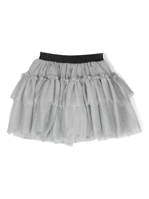 Chiara Ferragni Kids Saia com tule e logo no cós