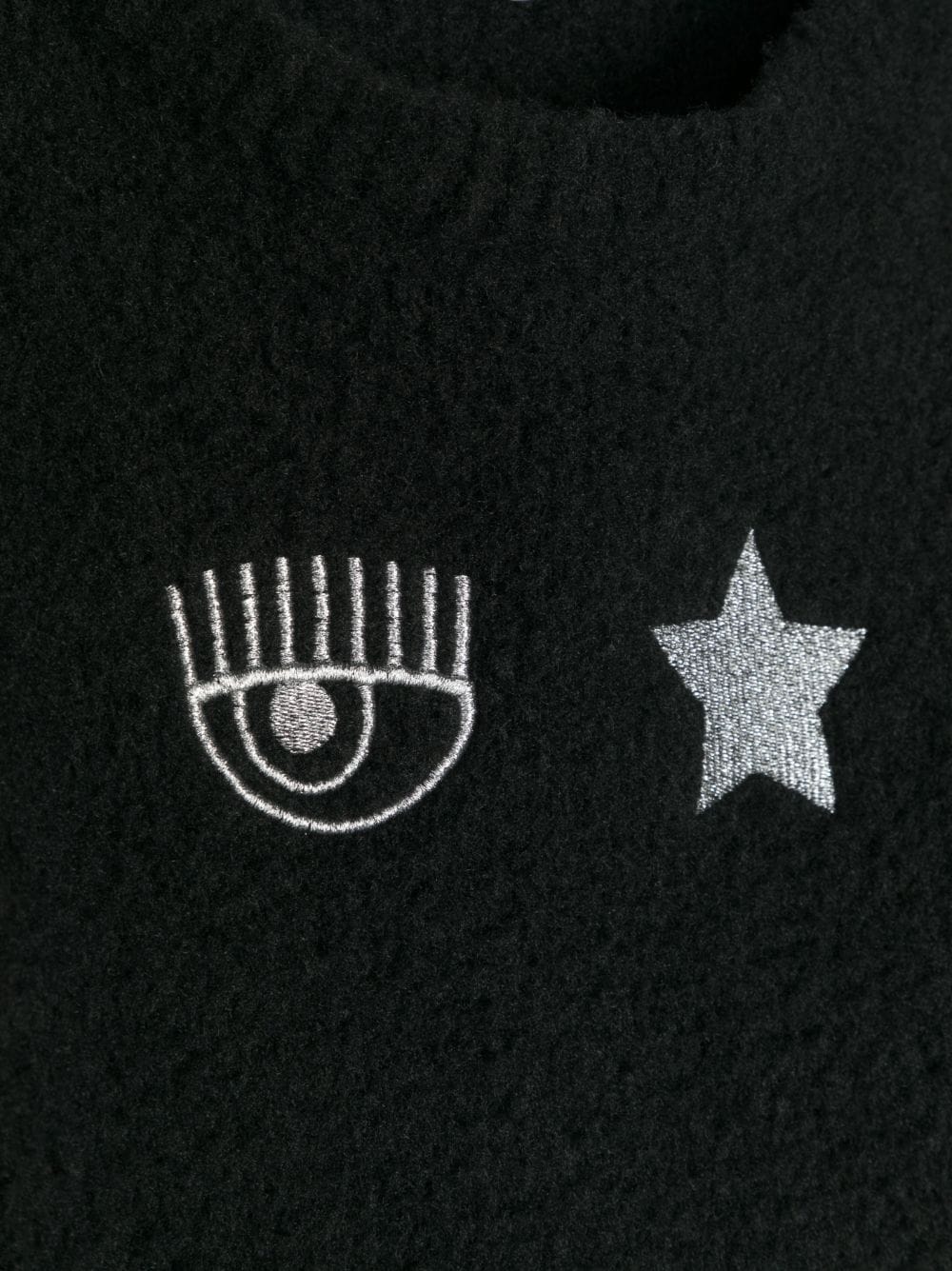 Shop Chiara Ferragni Embroidered-design Sweatshirt In Black