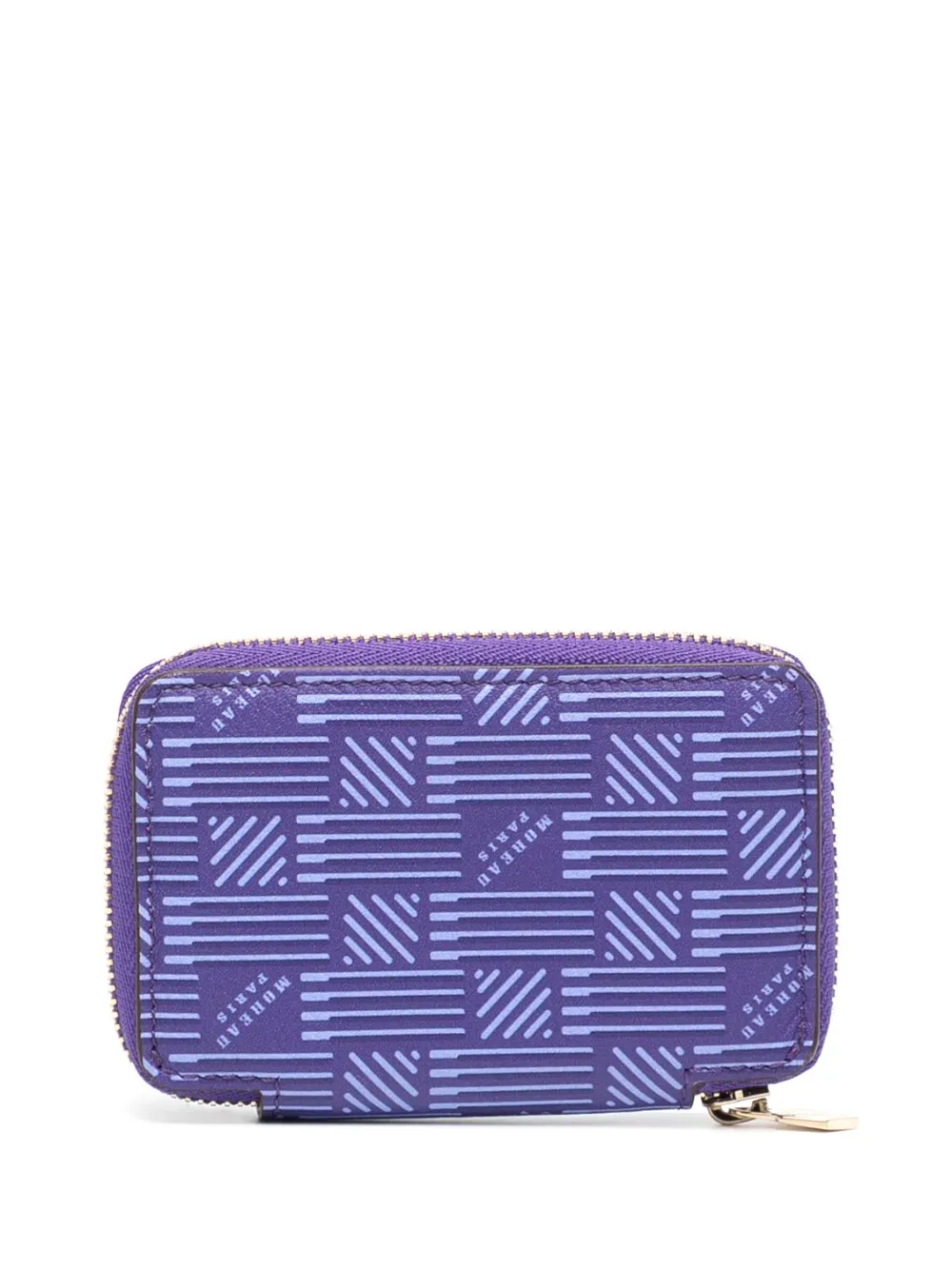 Moreau Portemonnee met monogramprint - Paars