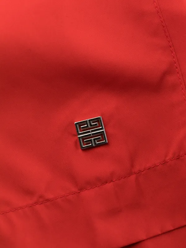 Red givenchy swim shorts hot sale