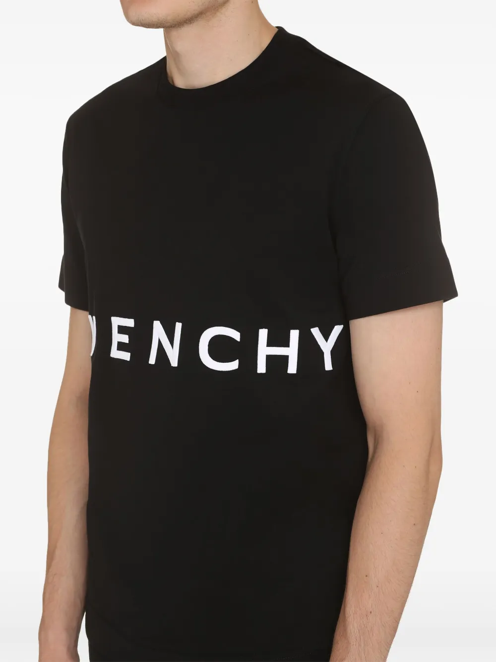 Cheap Givenchy flocked logo T-shirt Men