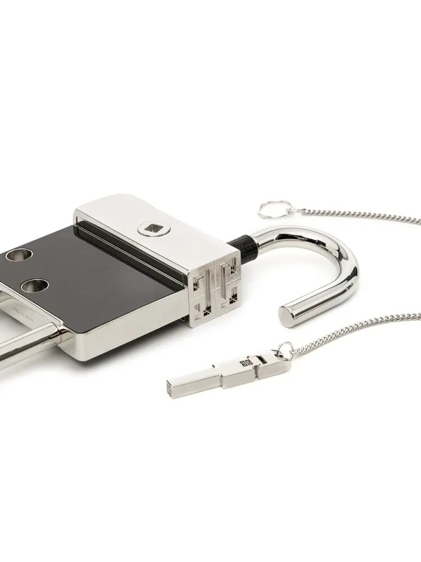 Givenchy two-tone Brass Padlock | Silver | FARFETCH