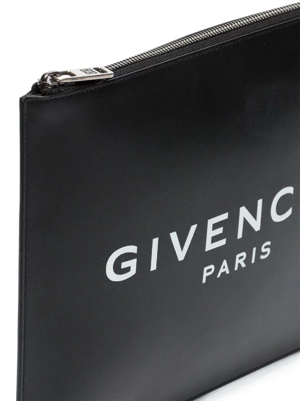 Givenchy logo-printed Clutch | Black | FARFETCH
