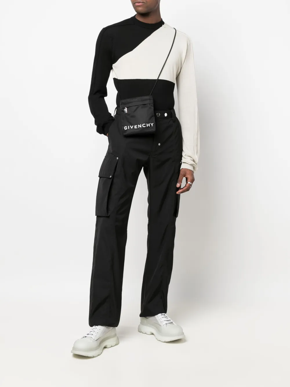 Givenchy Crossbodytas met logo Zwart